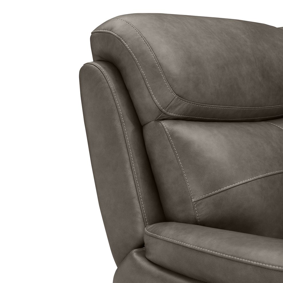 Iver 2 Seater Electric Recliner Sofa in Odyssey Dark Grey Leather 11