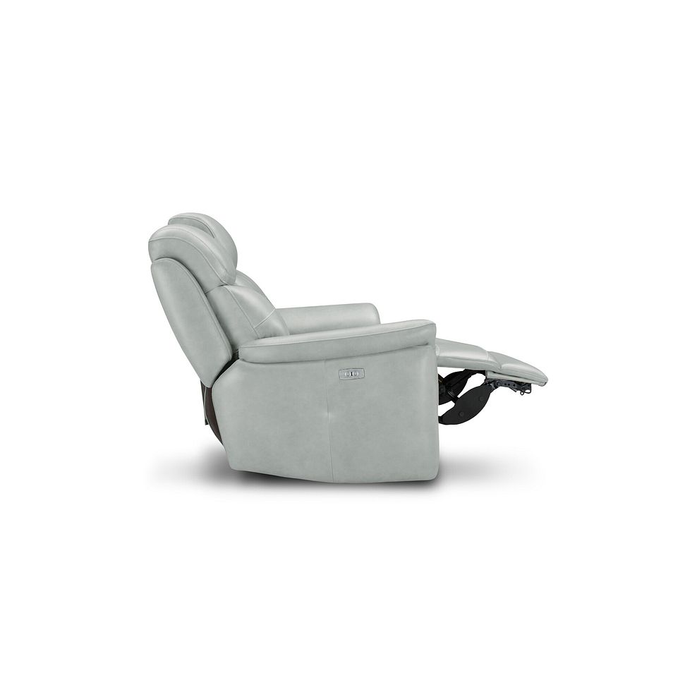 Iver 2 Seater Electric Recliner Sofa in Odyssey Light Grey Leather 7