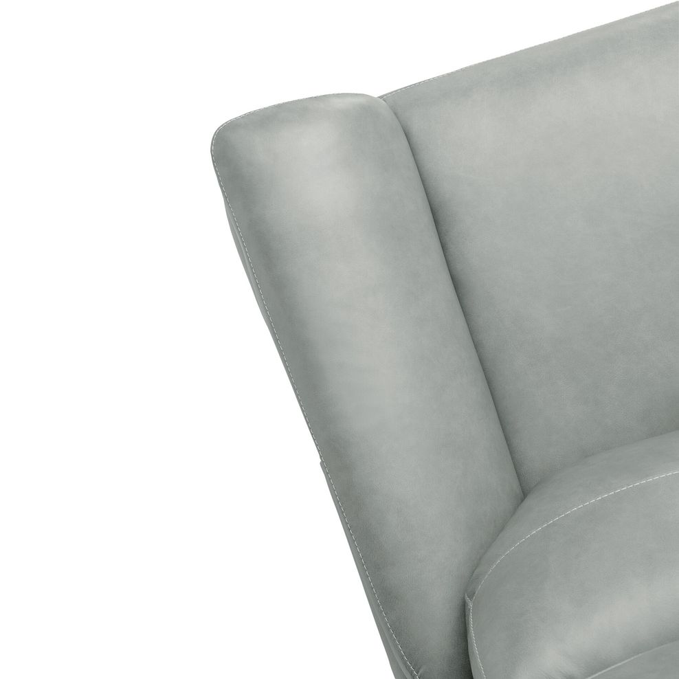 Iver 2 Seater Electric Recliner Sofa in Odyssey Light Grey Leather 9
