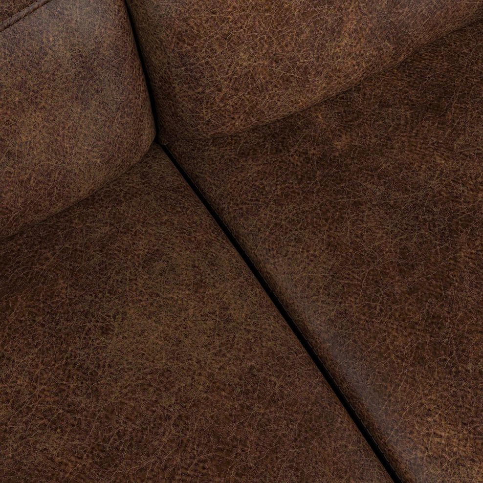 Iver 2 Seater Electric Recliner Sofa in Ranch Dark Brown Fabric 10