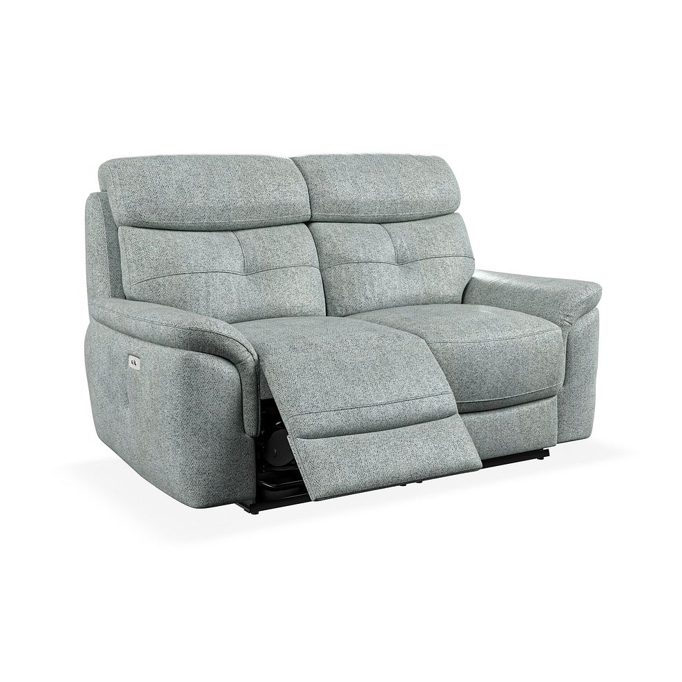 Iver 2 Seater Electric Recliner Sofa in Santos Steel Fabric 2