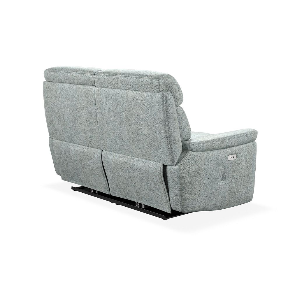 Iver 2 Seater Electric Recliner Sofa in Santos Steel Fabric 6