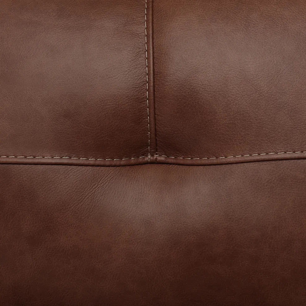Iver 2 Seater Electric Recliner Sofa in Virgo Chestnut Leather 9