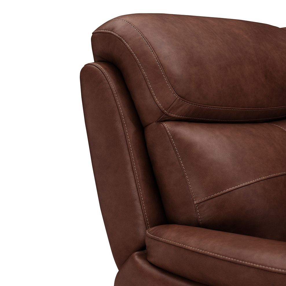 Iver 2 Seater Electric Recliner Sofa in Virgo Chestnut Leather 11