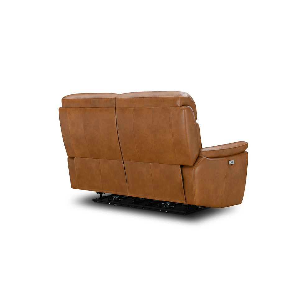 Iver 2 Seater Electric Recliner Sofa in Virgo Cognac Leather 12
