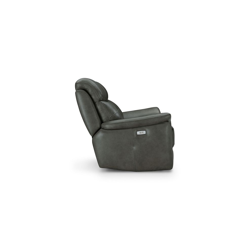 Iver 2 Seater Electric Recliner Sofa in Virgo Lead Leather 6
