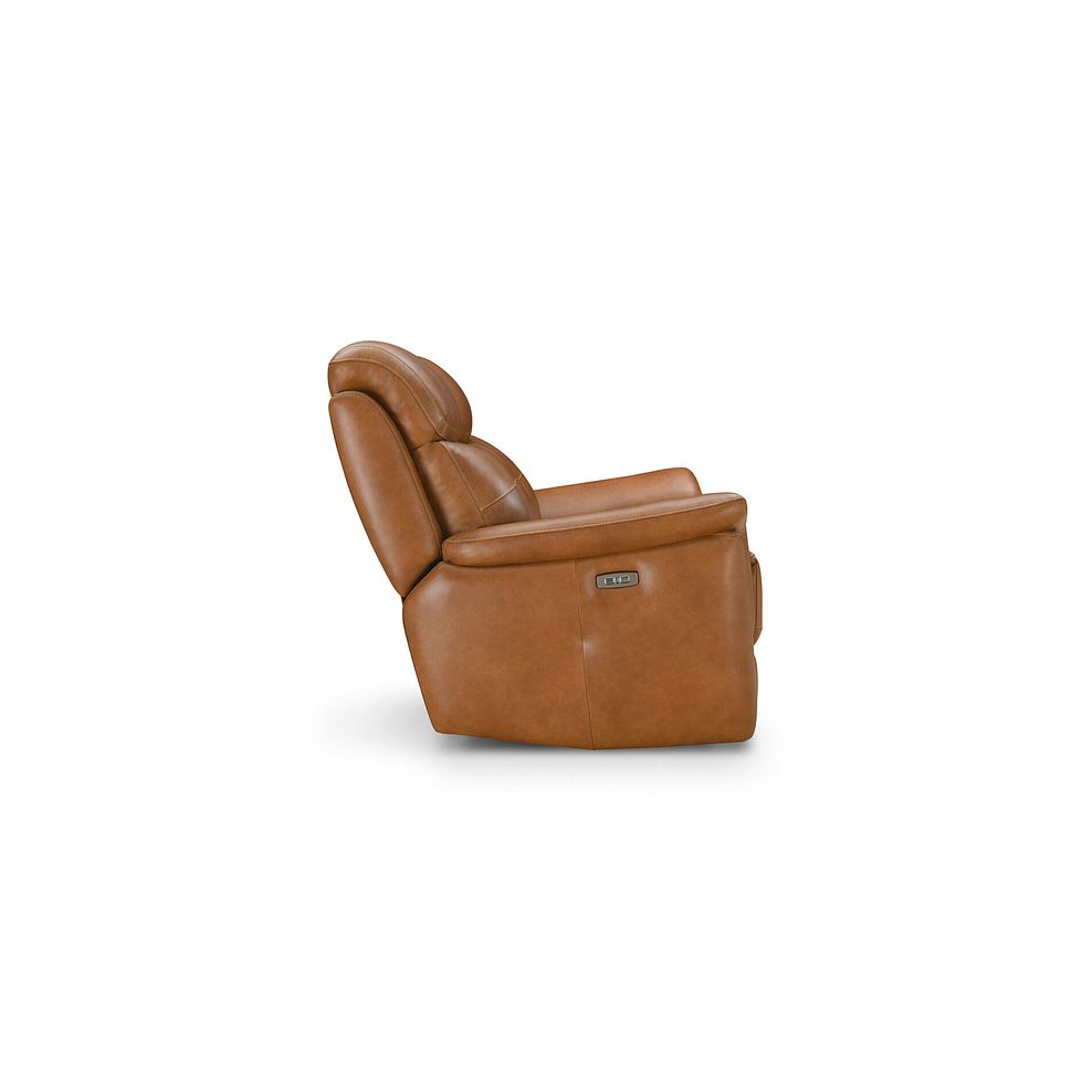 Iver 2 Seater Electric Recliner Sofa with Power Headrest in Virgo Cognac Leather 10