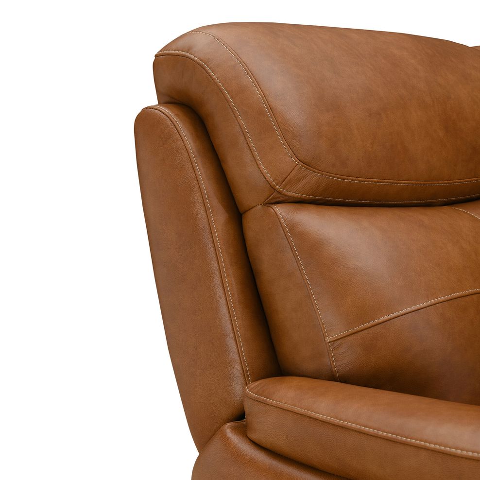 Iver 2 Seater Electric Recliner Sofa with Power Headrest in Virgo Cognac Leather 14