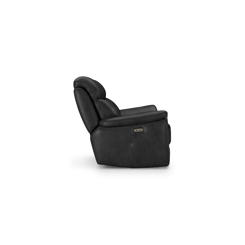Iver 2 Seater Electric Recliner Sofa with Power Headrests in Amara Black Leather 7