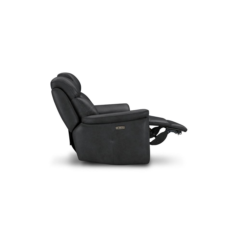Iver 2 Seater Electric Recliner Sofa with Power Headrests in Amara Black Leather 8