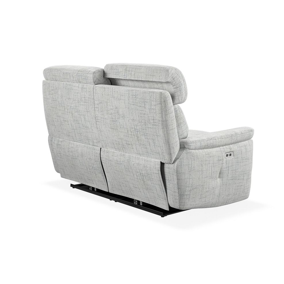 Iver 2 Seater Electric Recliner Sofa with Power Headrests in Keswick Dove Grey Fabric 6