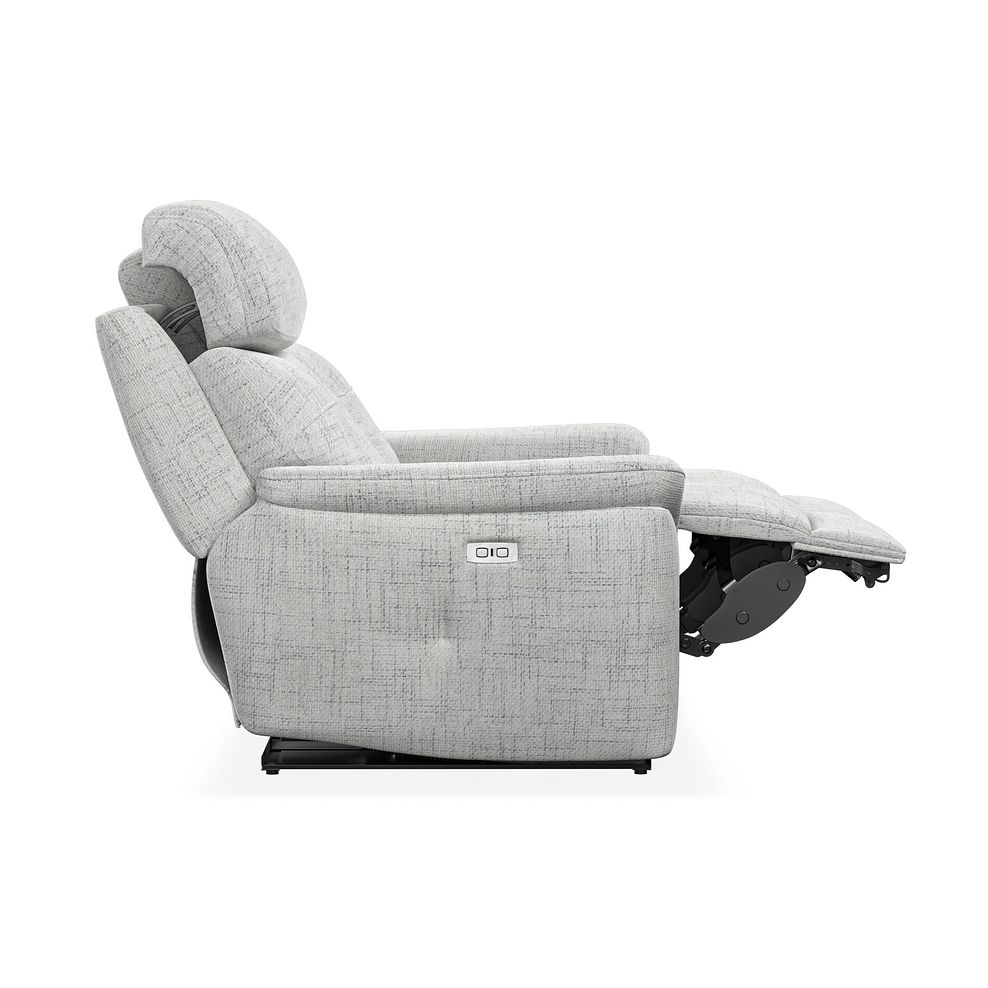 Iver 2 Seater Electric Recliner Sofa with Power Headrests in Keswick Dove Grey Fabric 8