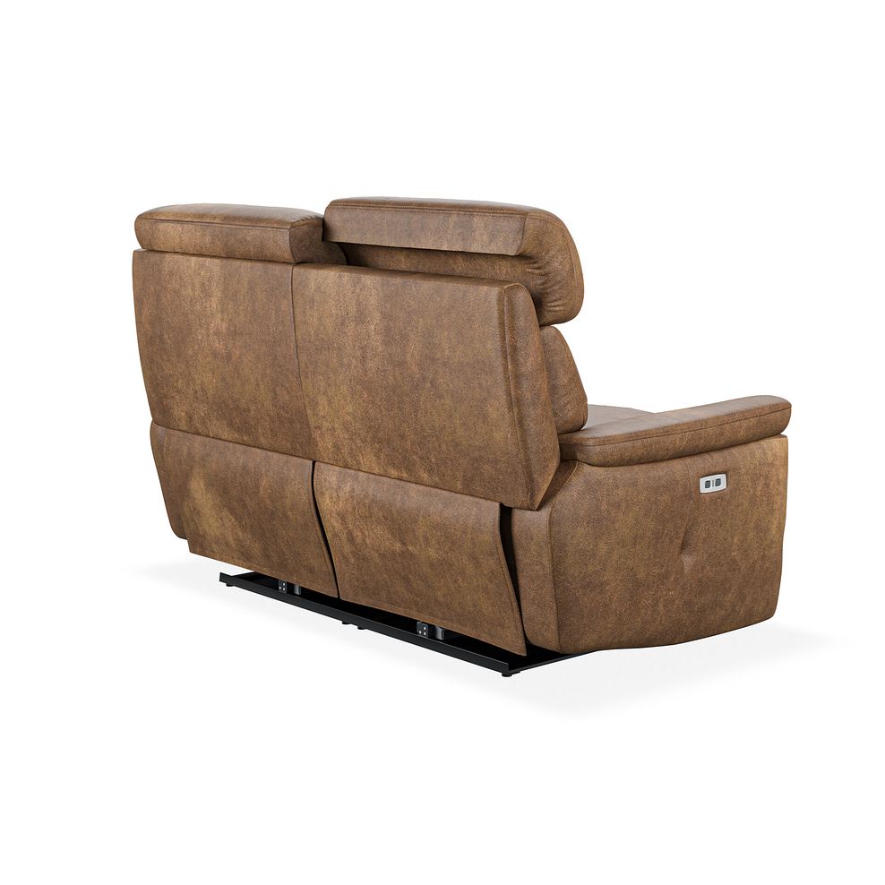 Iver 2 Seater Electric Recliner Sofa with Power Headrests in Ranch Brown Fabric 6