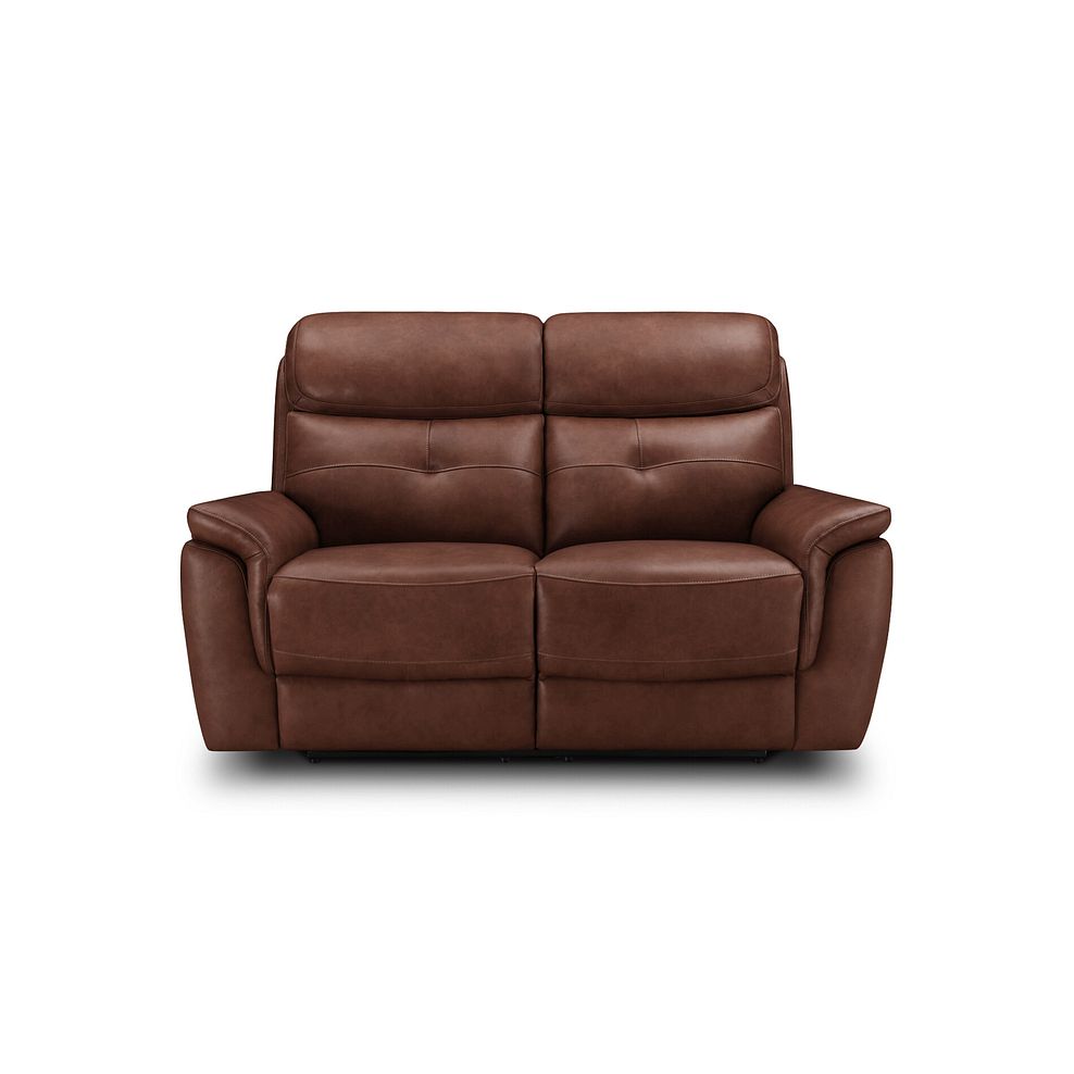 Iver 2 Seater Electric Recliner Sofa with Power Headrests in Virgo Chestnut Leather 5