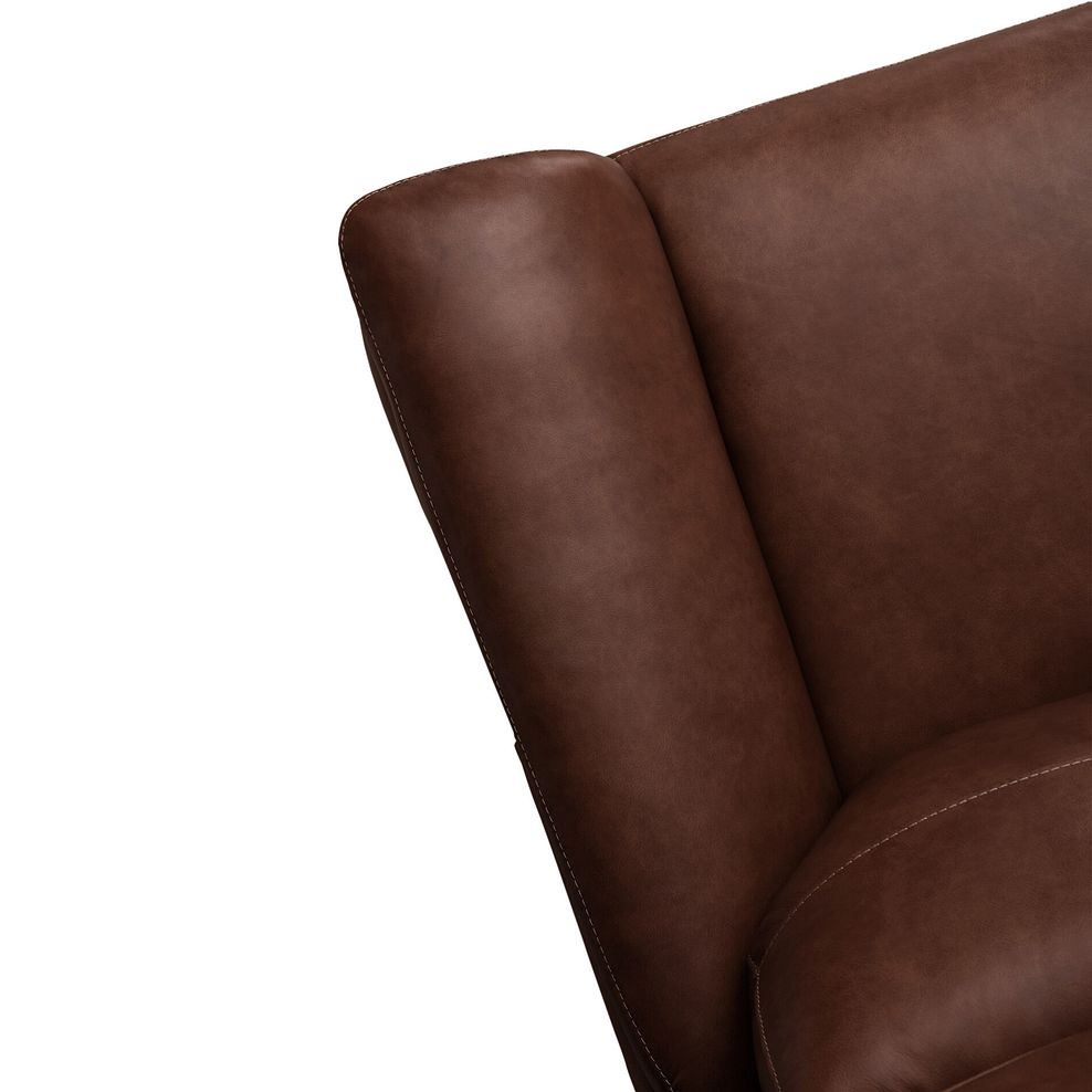 Iver 2 Seater Electric Recliner Sofa with Power Headrests in Virgo Chestnut Leather 10
