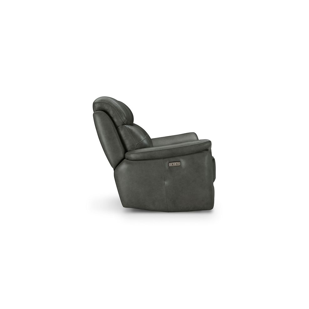 Iver 2 Seater Electric Recliner Sofa with Power Headrests in Virgo Lead Leather 6