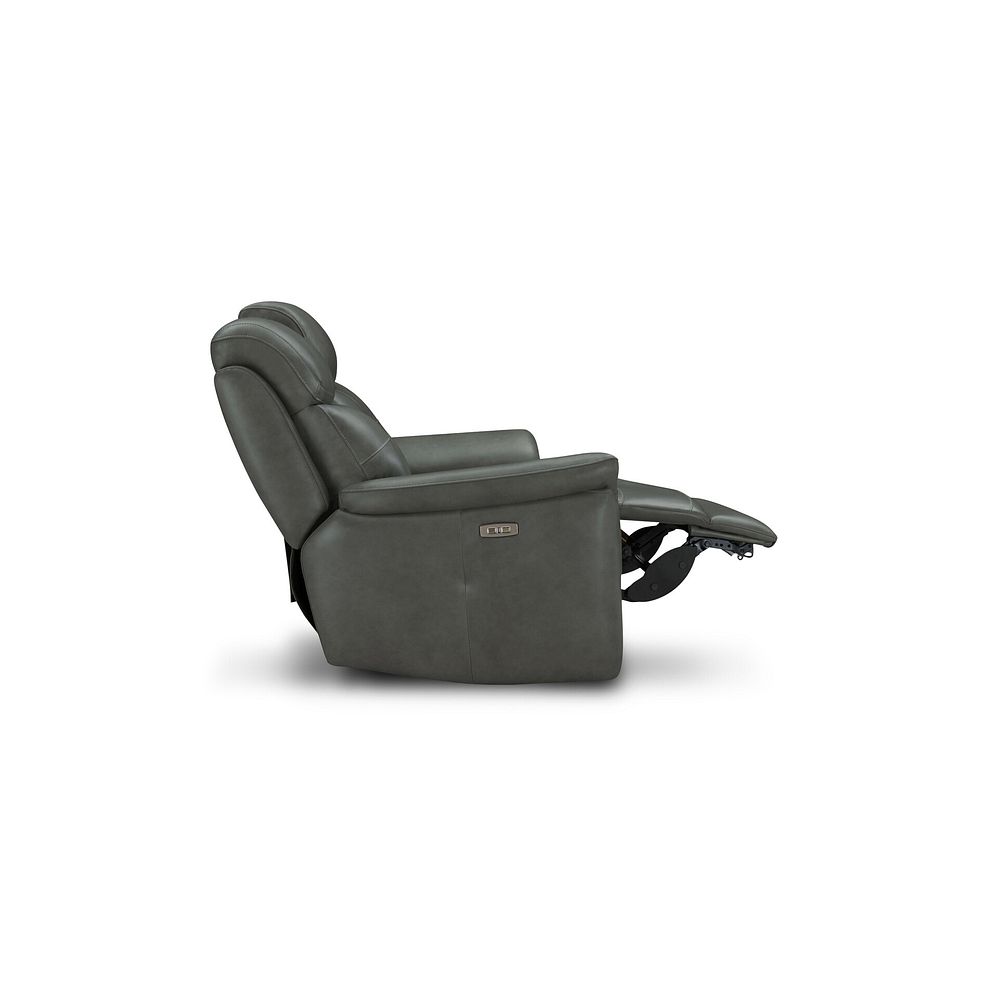 Iver 2 Seater Electric Recliner Sofa with Power Headrests in Virgo Lead Leather 7