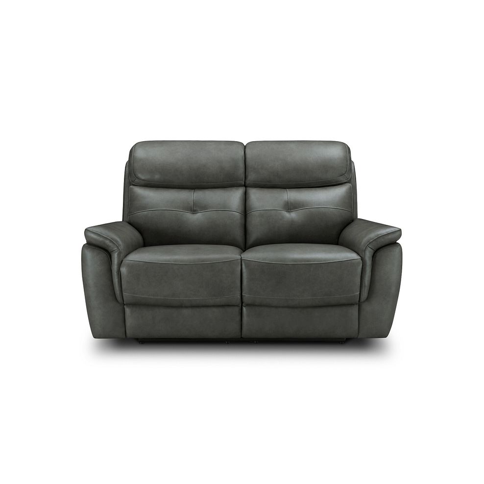 Iver 2 Seater Electric Recliner Sofa with Power Headrests in Virgo Lead Leather 5