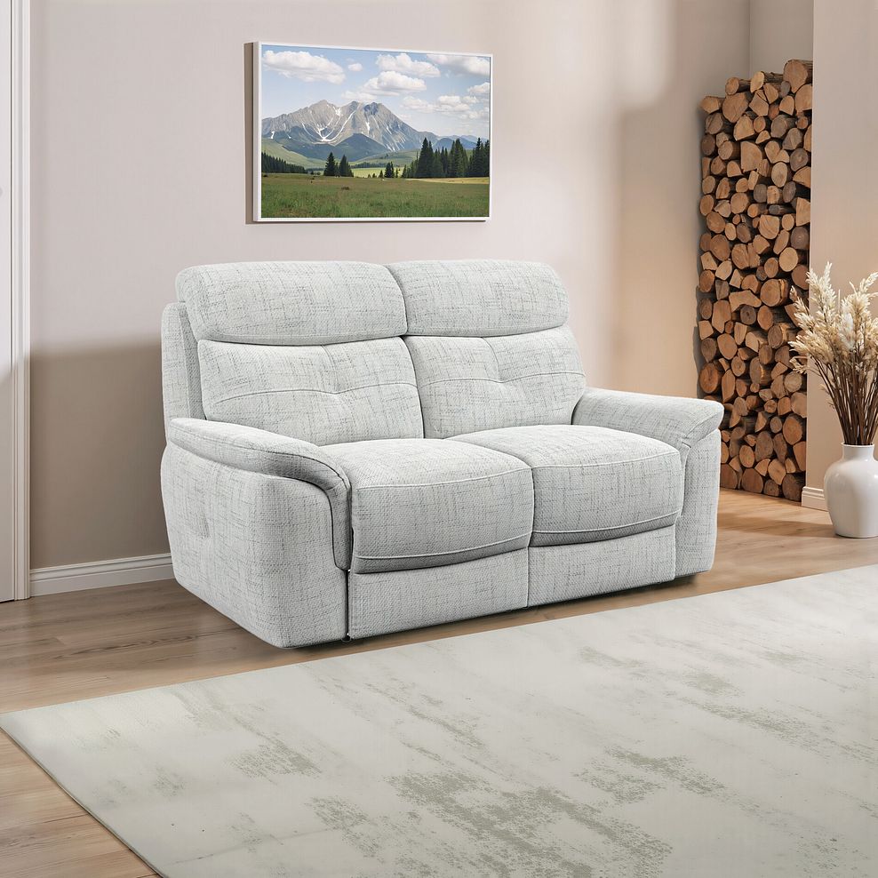 Iver 2 Seater Sofa in Keswick Dove Grey Fabric 1