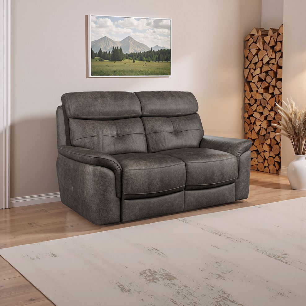 Iver 2 Seater Sofa in Pilgrim Pewter Fabric 1
