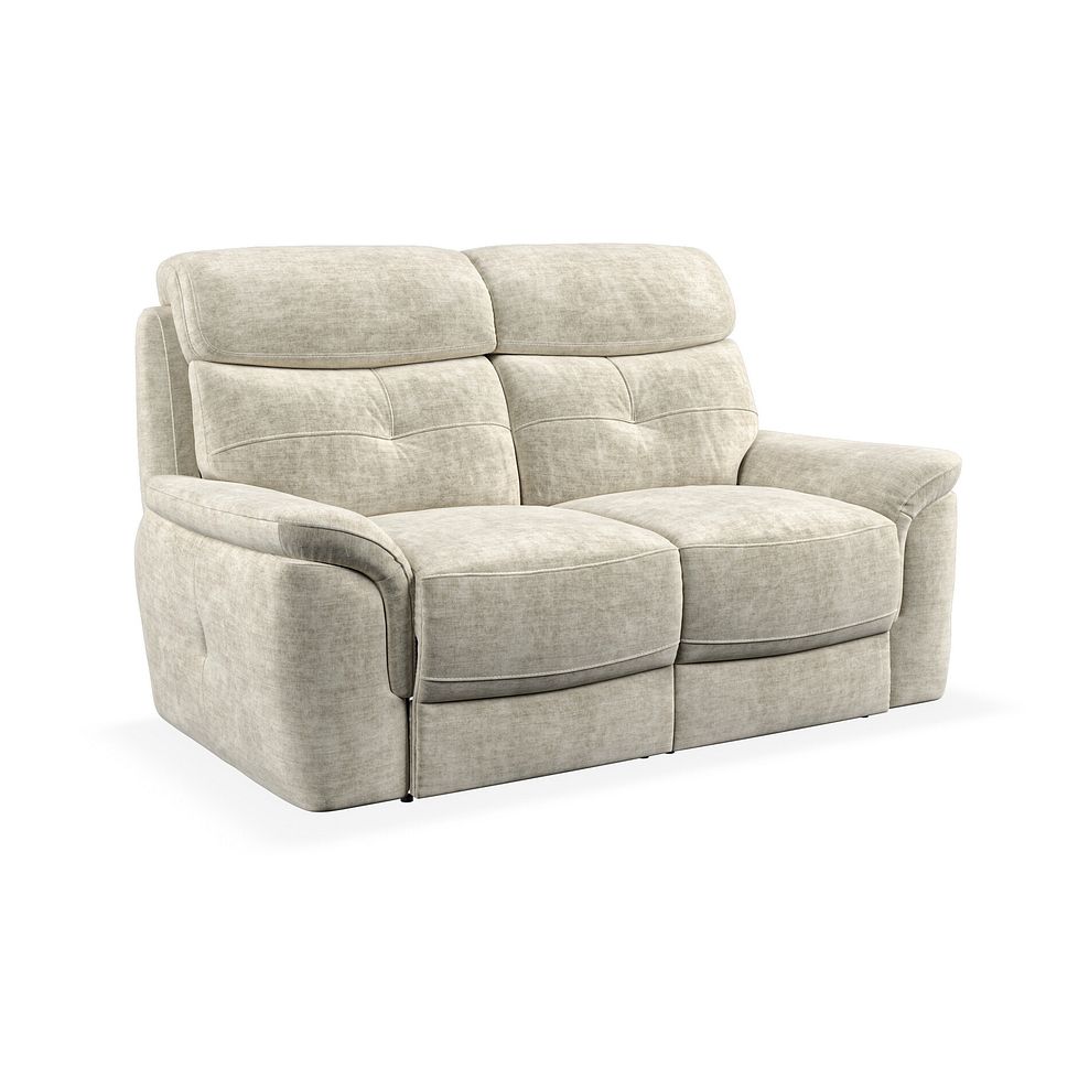 Iver 2 Seater Sofa in Plush Beige Fabric 1
