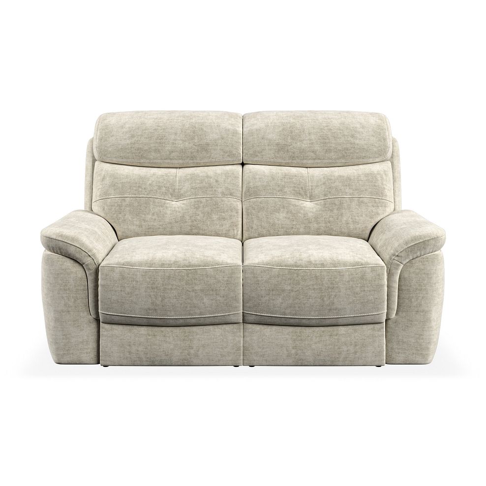 Iver 2 Seater Sofa in Plush Beige Fabric 2
