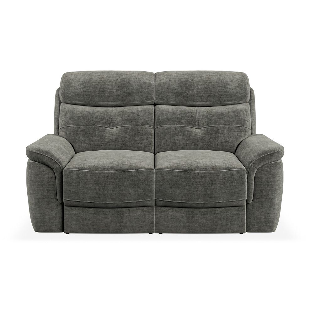 Iver 2 Seater Sofa in Plush Charcoal Fabric 2