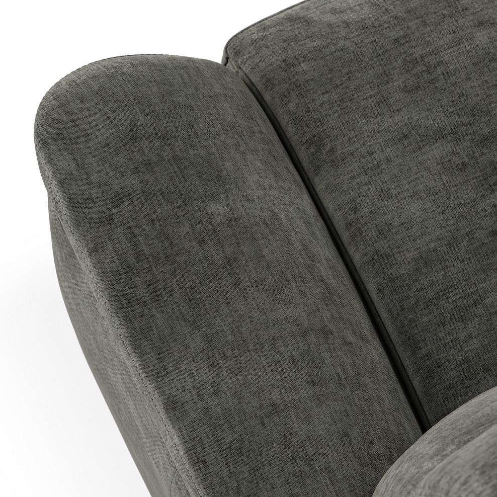 Iver 2 Seater Sofa in Plush Charcoal Fabric 5