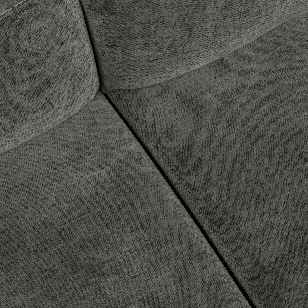 Iver 2 Seater Sofa in Plush Charcoal Fabric 6