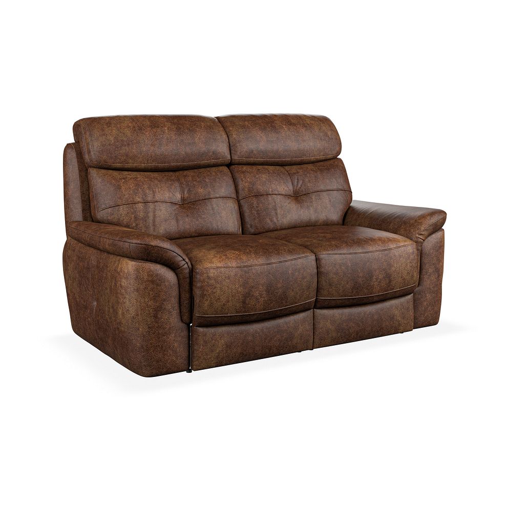 Iver 2 Seater Sofa in Ranch Dark Brown Fabric 1