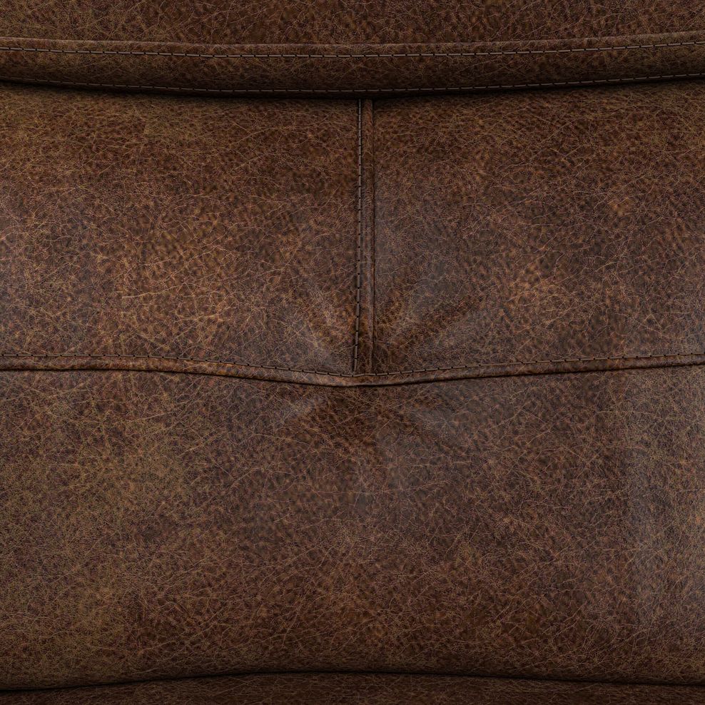 Iver 2 Seater Sofa in Ranch Dark Brown Fabric 7
