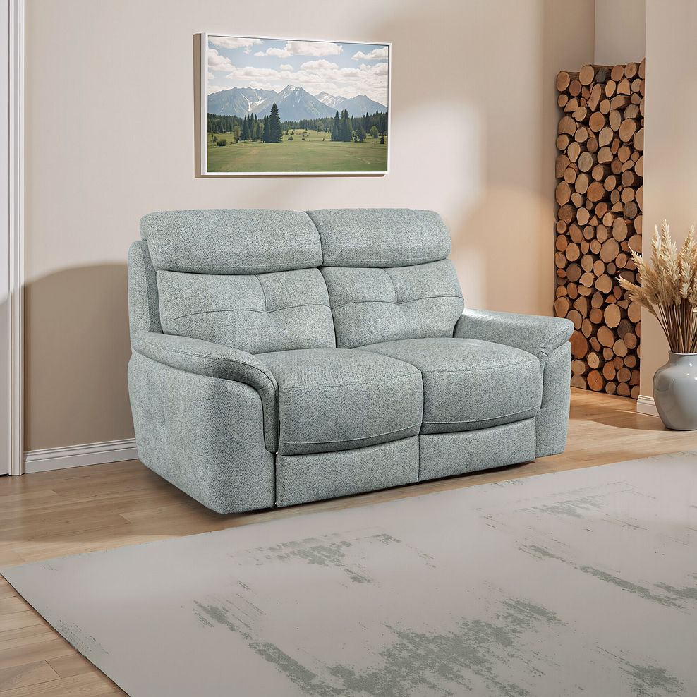 Iver 2 Seater Sofa in Santos Steel Fabric 1