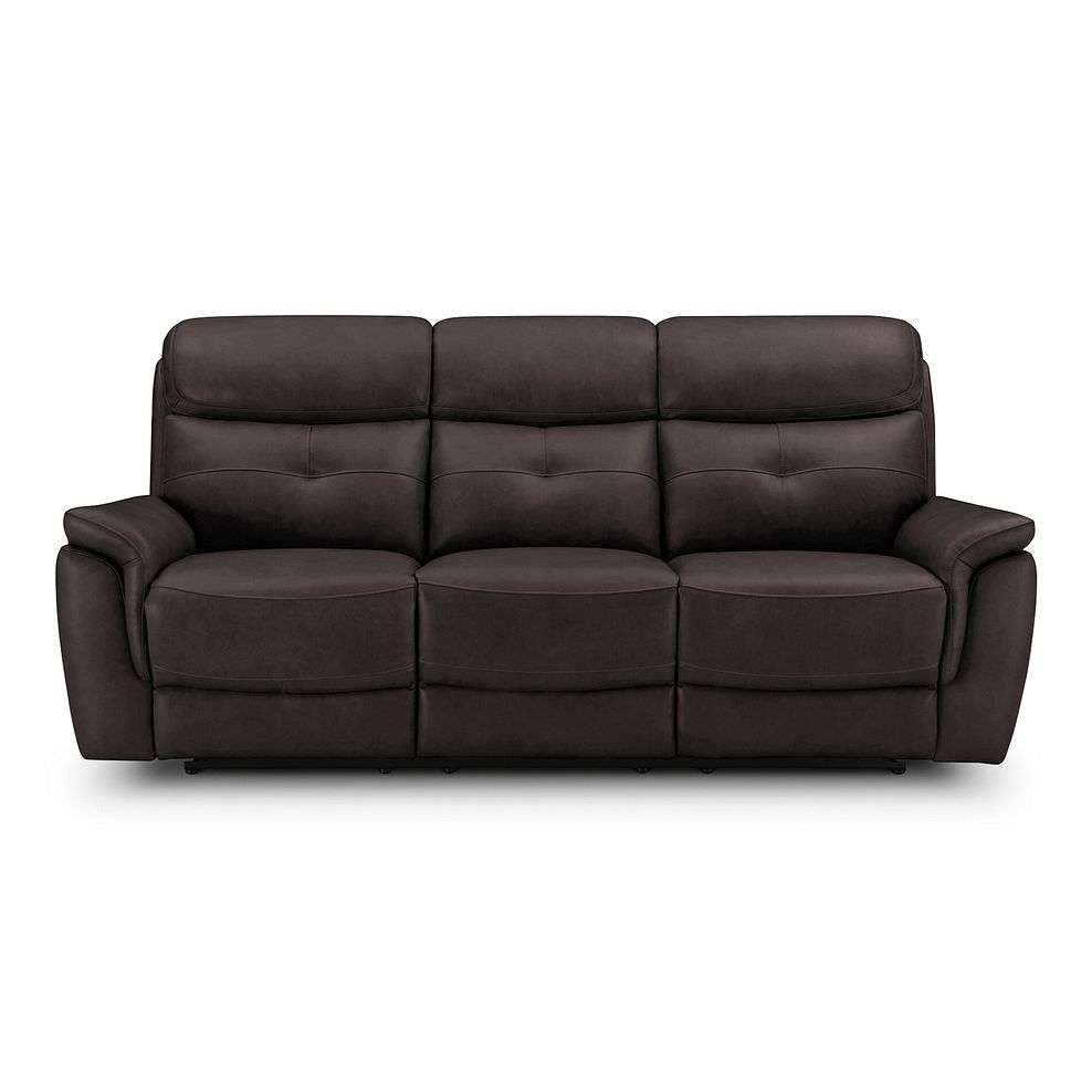 Iver 3 Seater Electric Recliner Sofa in Amara Brown Leather 5