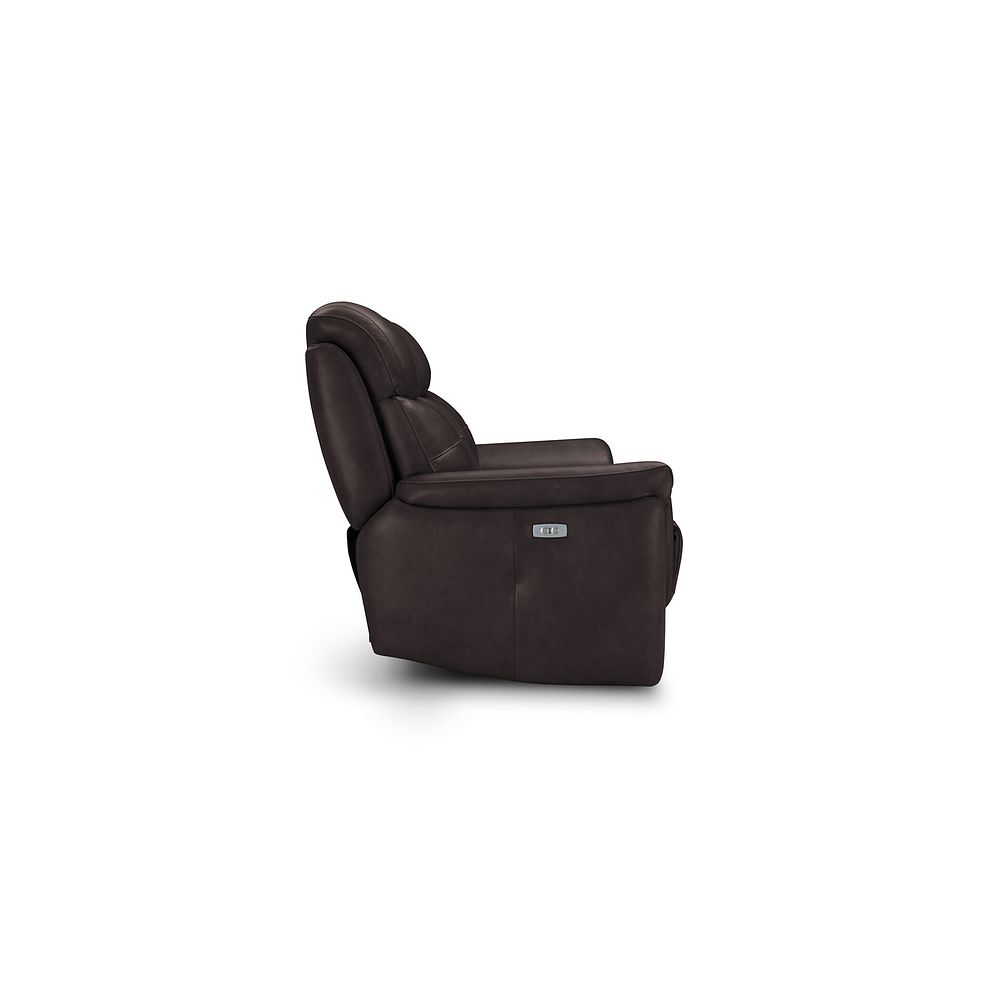 Iver 3 Seater Electric Recliner Sofa in Amara Brown Leather 7