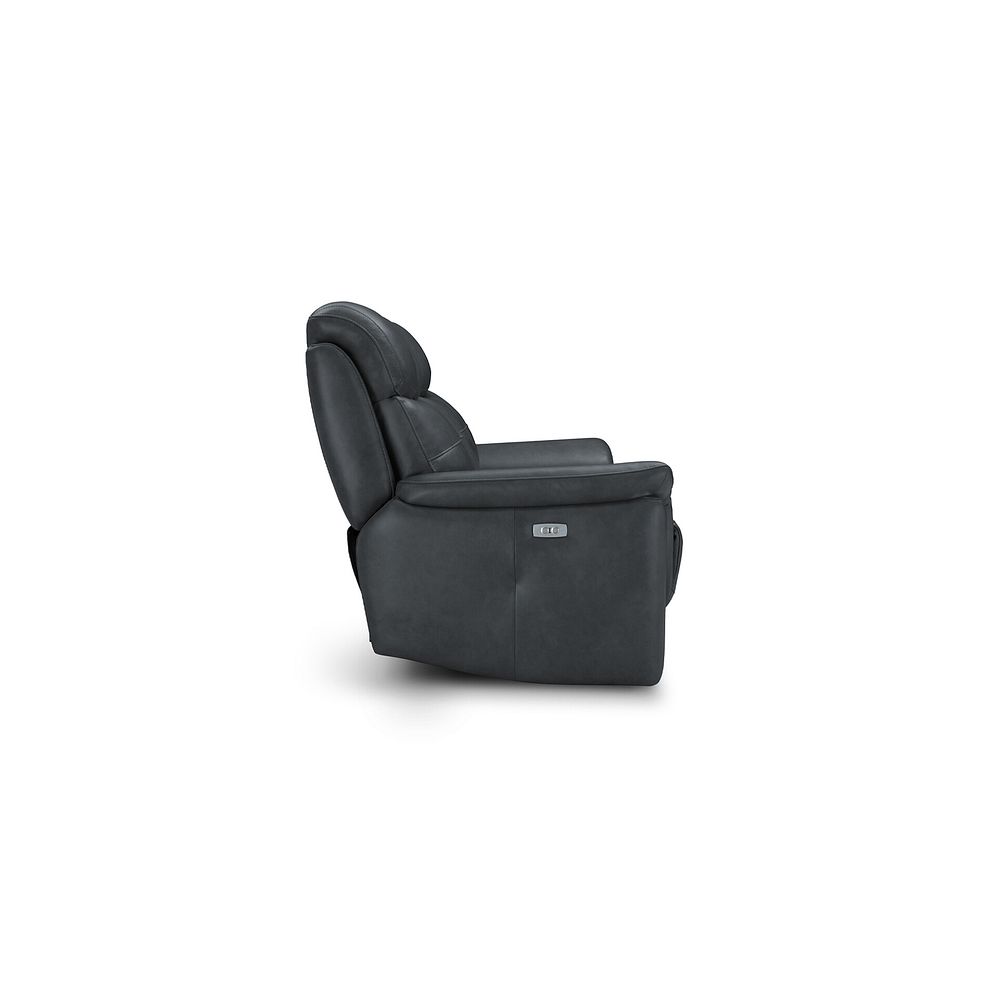Iver 3 Seater Electric Recliner Sofa in Amara Dark Grey Leather 5