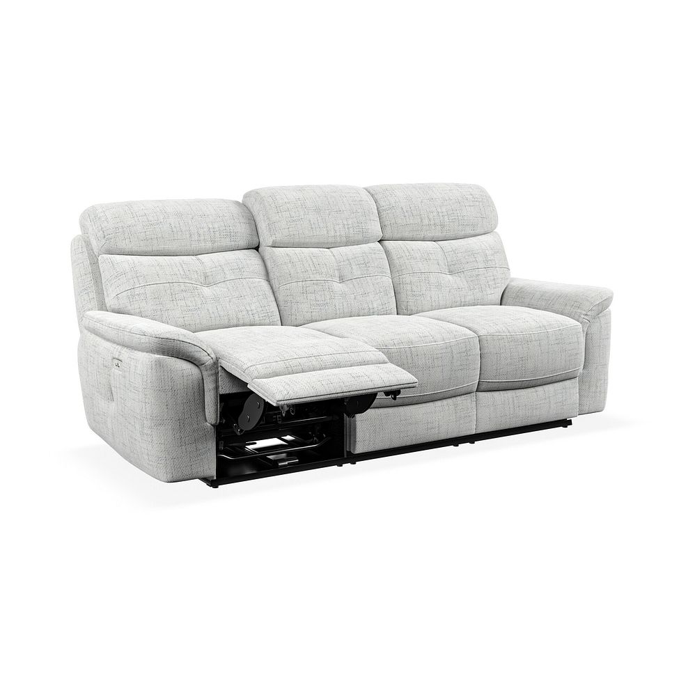 Iver 3 Seater Electric Recliner Sofa in Keswick Dove Grey Fabric 3