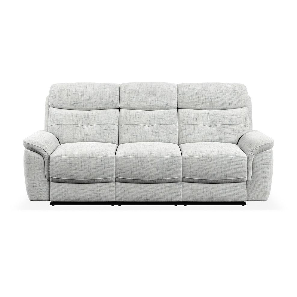 Iver 3 Seater Electric Recliner Sofa in Keswick Dove Grey Fabric 5