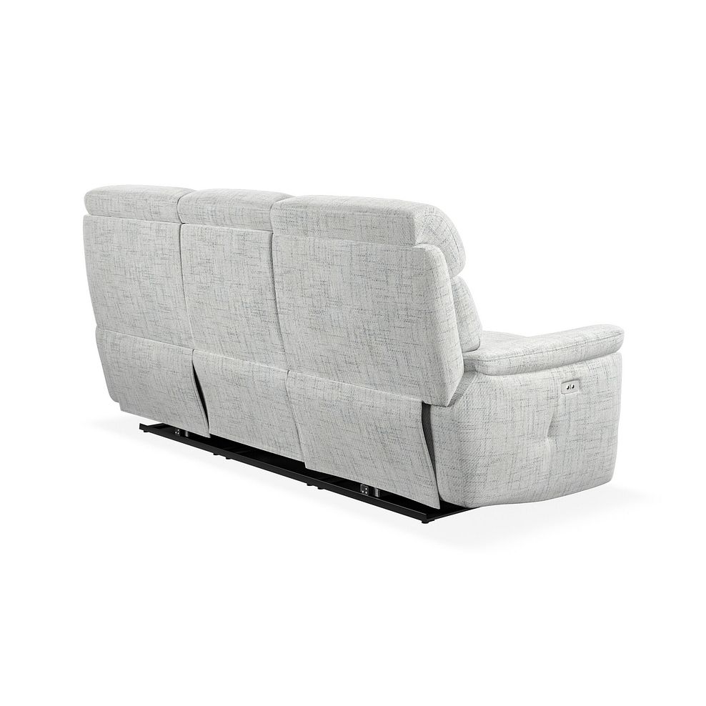 Iver 3 Seater Electric Recliner Sofa in Keswick Dove Grey Fabric 6