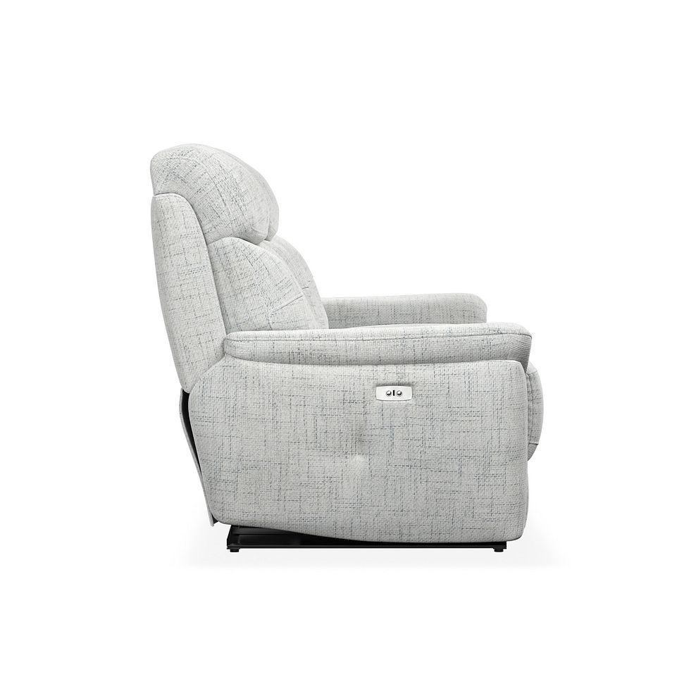 Iver 3 Seater Electric Recliner Sofa in Keswick Dove Grey Fabric 7