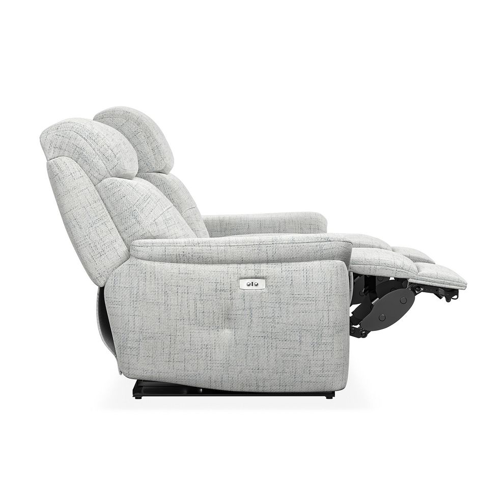Iver 3 Seater Electric Recliner Sofa in Keswick Dove Grey Fabric 8