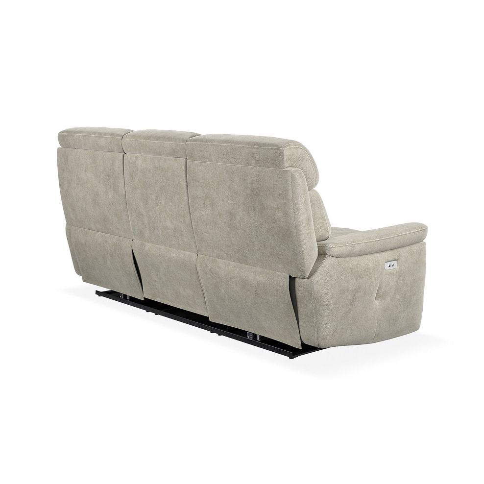 Iver 3 Seater Electric Recliner Sofa in Miller Taupe Fabric 6