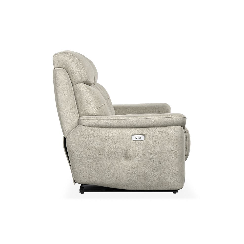 Iver 3 Seater Electric Recliner Sofa in Miller Taupe Fabric 7