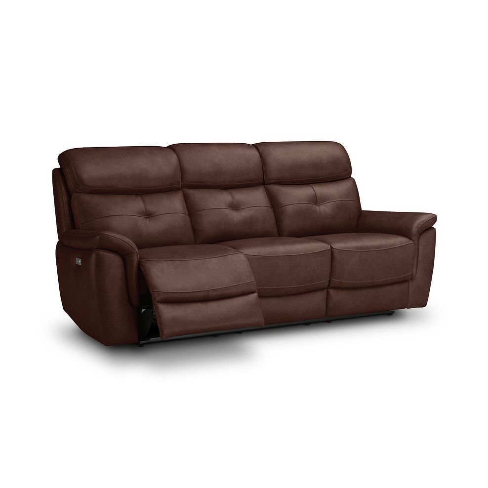 Iver 3 Seater Electric Recliner Sofa in Odyssey Tan Leather 3