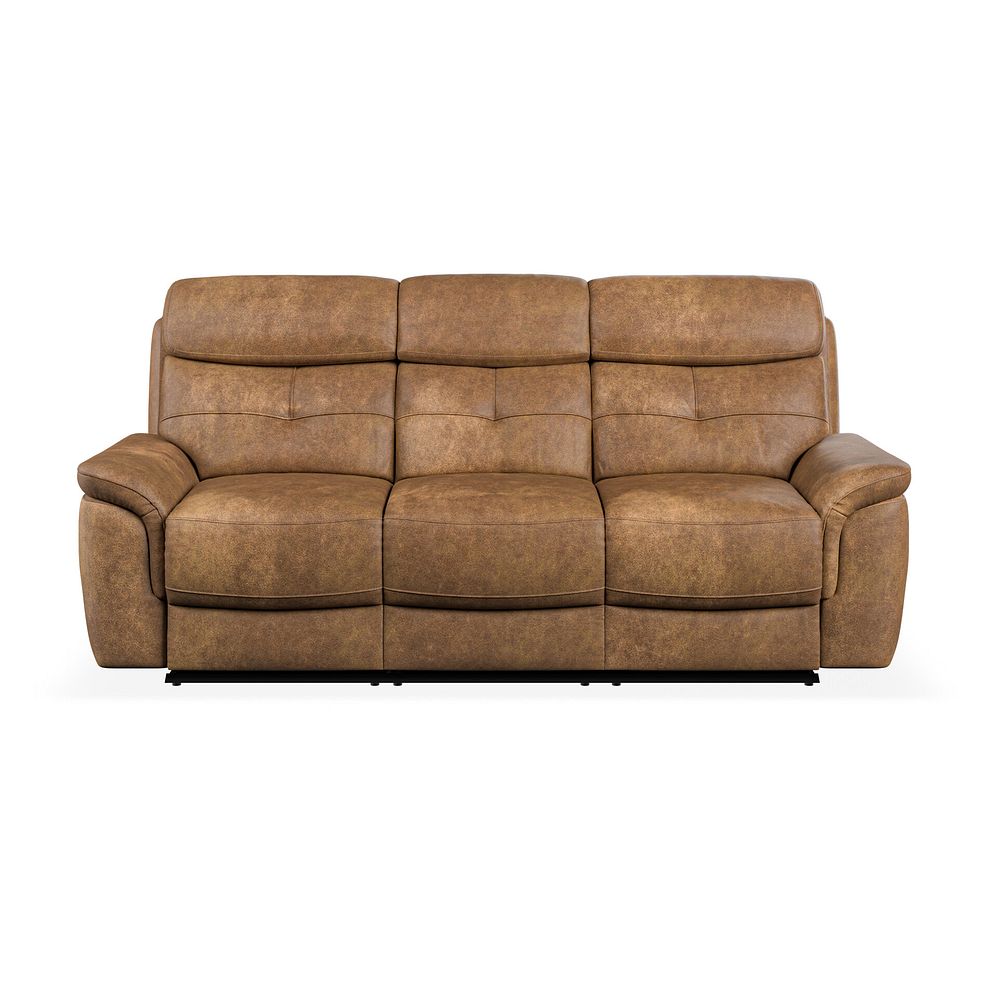 Iver 3 Seater Electric Recliner Sofa in Ranch Brown Fabric 5