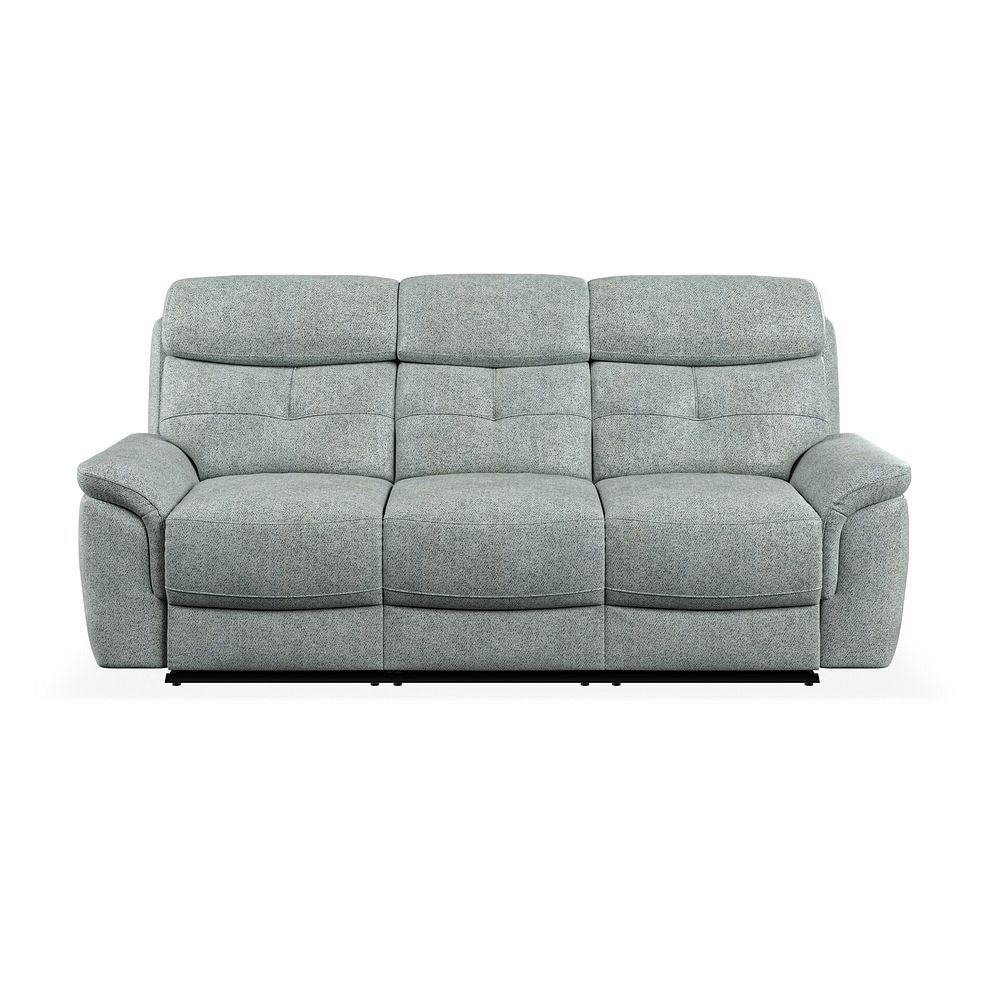 Iver 3 Seater Electric Recliner Sofa in Santos Steel Fabric 5