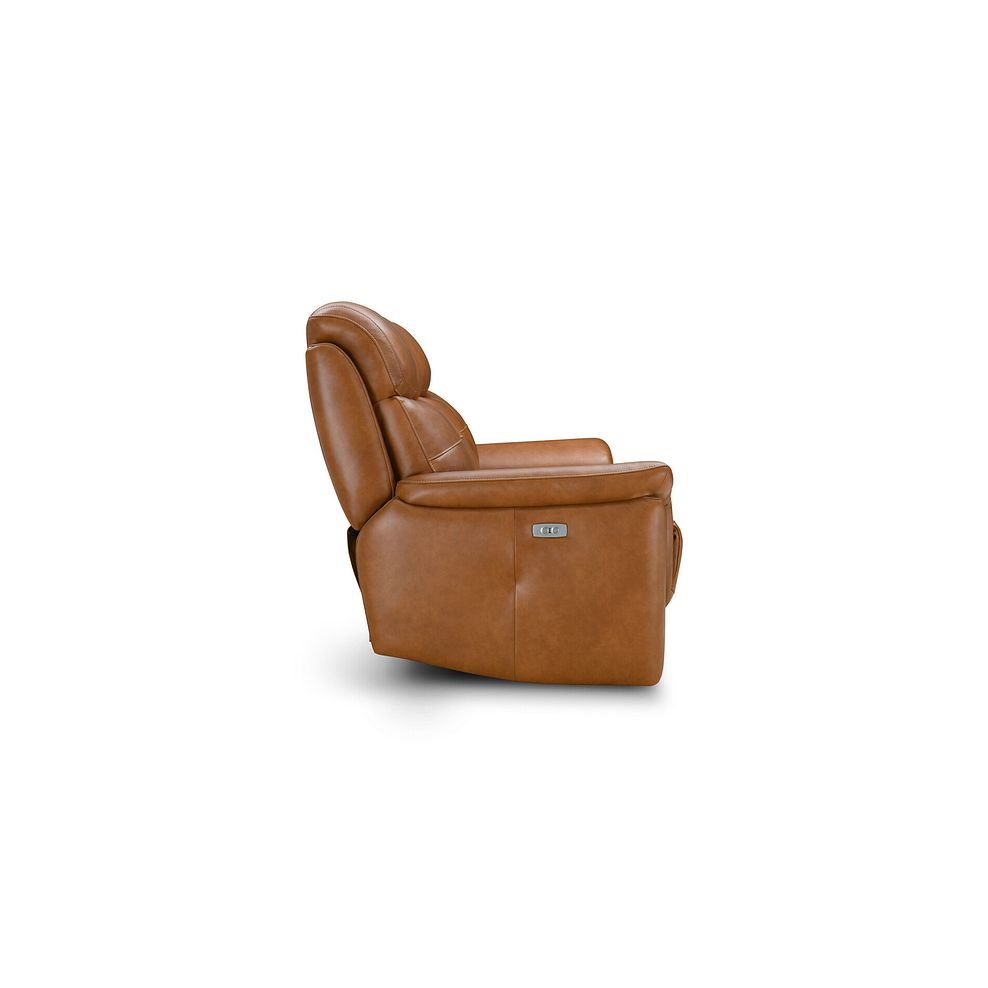 Iver 3 Seater Electric Recliner Sofa in Virgo Cognac Leather 10
