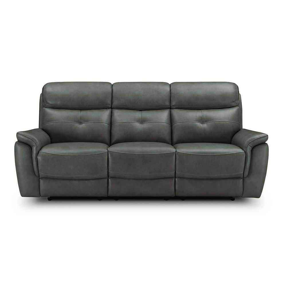 Iver 3 Seater Electric Recliner Sofa in Virgo Lead Leather 5