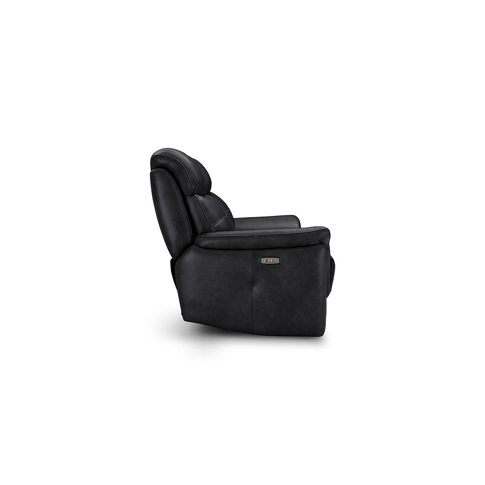 Iver 3 Seater Electric Recliner Sofa with Power Headrests in Odyssey Black Leather 6