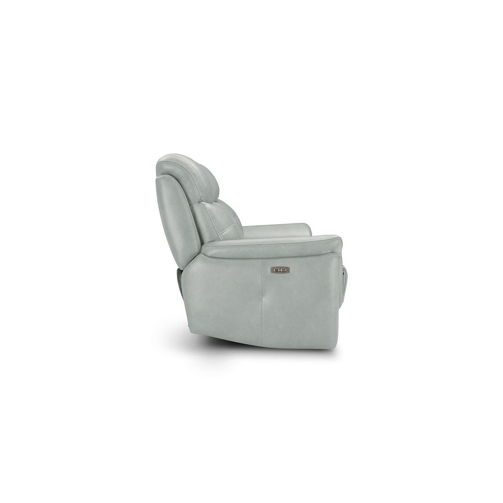 Iver 3 Seater Electric Recliner Sofa with Power Headrests in Odyssey Light Grey Leather 6