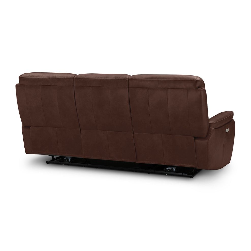 Iver 3 Seater Electric Recliner Sofa with Power Headrests in Odyssey Tan Leather 6